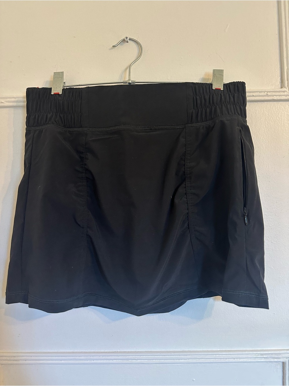 Prana Black Active Skort with Zipper Pocket